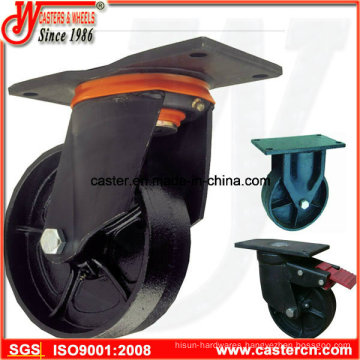 Heavy Duty Waste Bin Casters with Ductile Iron Wheel